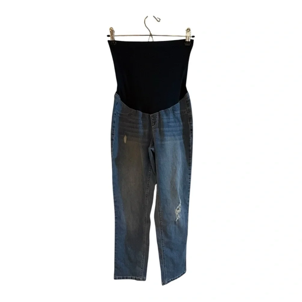 1822 Stylish Blue Women's Maternity Jeans - Picture 1 of 4